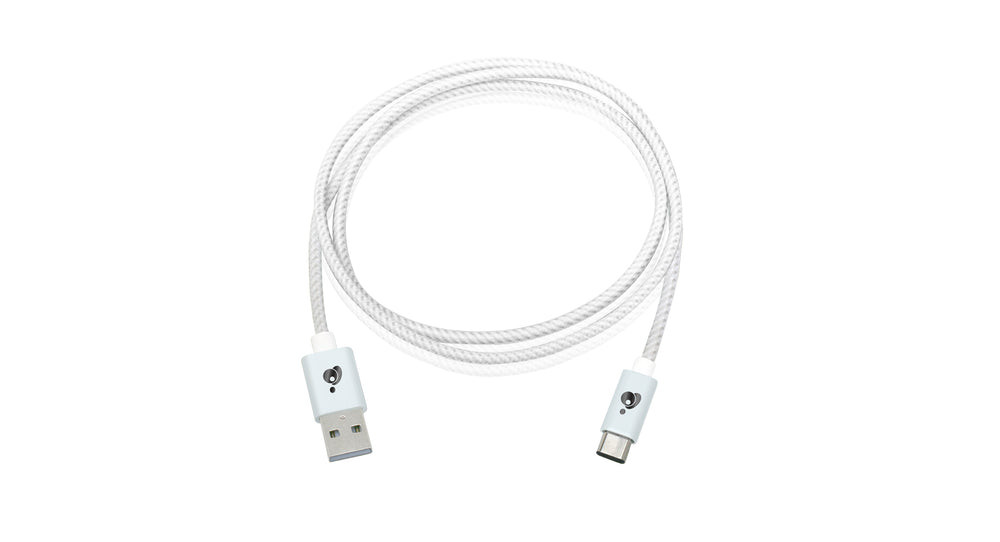 IOGEAR Charge & Sync Flip Pro - USB-C to Reversible USB-A Cable 3.3ft (1m) - G2LU3CAM01-WT
