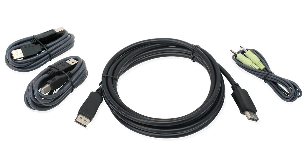IOGEAR 10 ft. DisplayPort, USB KVM Cable Kit with Audio (TAA) - G2L903UTAA3