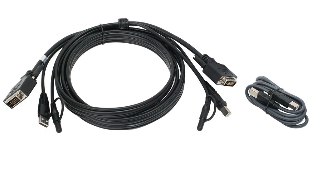 IOGEAR 10 ft. DVI, USB KVM Cable Kit with Audio (TAA) - G2L703UTAA3