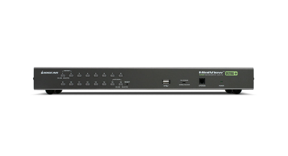 IOGEAR 16-Port USB PS/2 Combo KVM Switch with Cables (TAA) - GCS16KIT