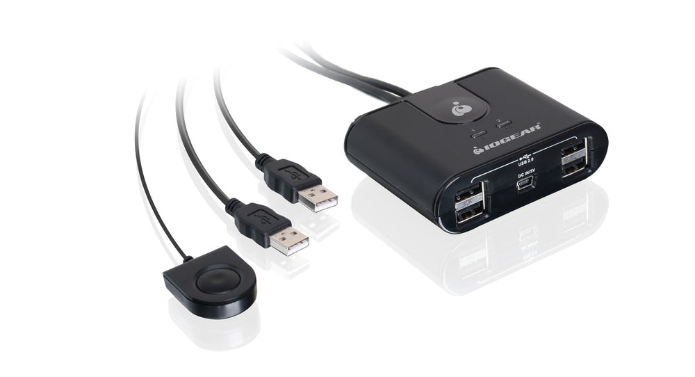 IOGEAR 2x4 USB 2.0 Peripheral Sharing Switch - GUS402