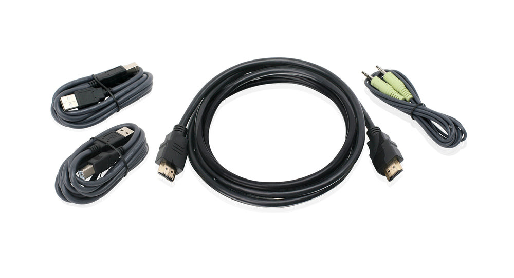 IOGEAR 6 ft. HDMI, USB KVM Cable Kit with Audio (TAA) - G2L802UTAA3