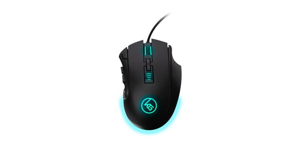 IOGEAR Gaming MOMENTUM Pro MMO Mouse – Optical – Wired USB 2.0 – 16,000 DPI – 12 Buttons – Scroll Wheel – 1 Pack – GME680