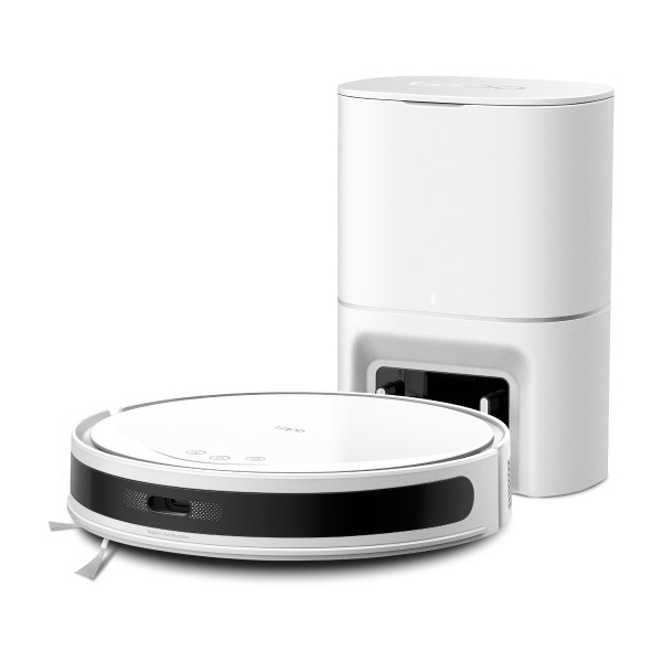 TP-Link 5300Pa Suction MagSlim LiDAR Navigation Robot Vacuum and Mop with Auto-Empty Dock (White) - TAPO RV20 MAX PLUS WHT