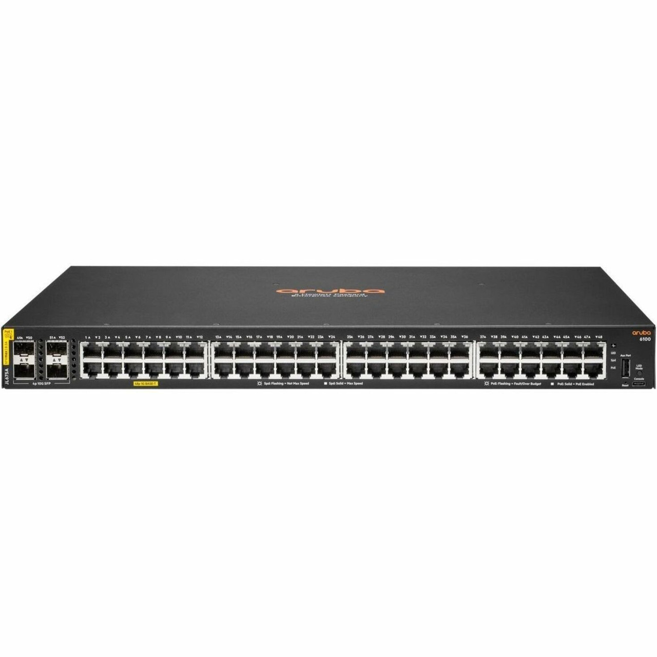 HPE 6100 48G Class4 PoE 4SFP+ 370W Switch - JL675A#B2C