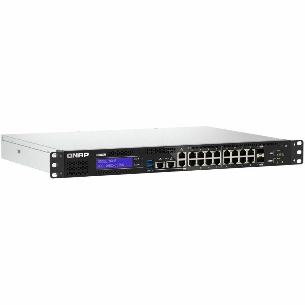 Qnap QGD-1602-C3758-16G Ethernet Switch - QGD-1602-C3758-16G-US