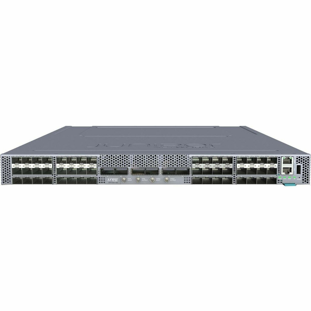 Juniper ACX 7100 DevID with 48 SFP56 / 6 QSFP56-DD multi-rate ports, DC PSU, AFO - ACX7100-48L-DCO-K