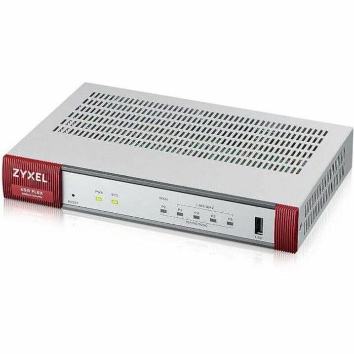 ZYXEL ZyWALL USG FLEX 100 Network Security/Firewall Appliance - USGFLEX100REV2+2YG