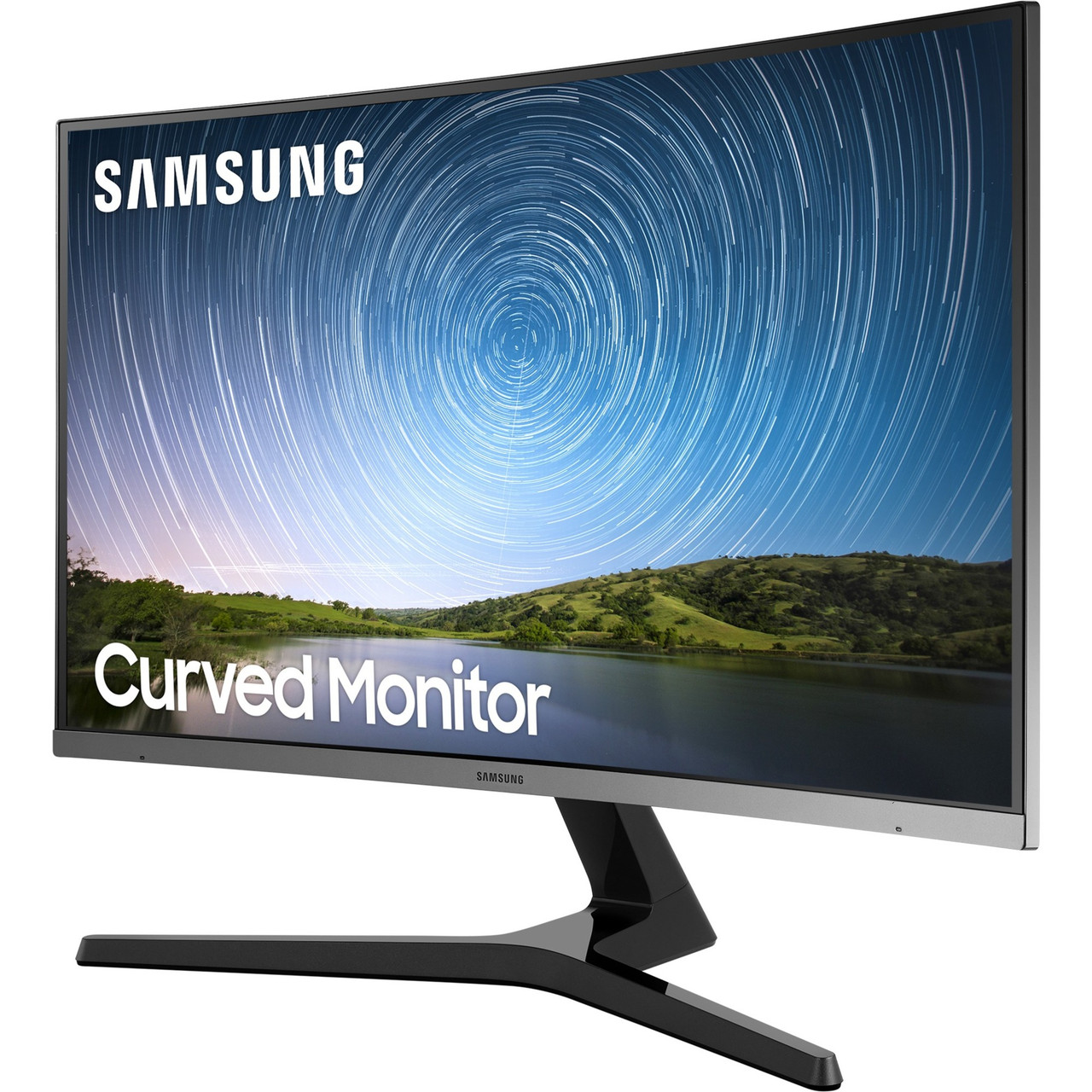 Samsung 32" Class Full HD Curved Screen LCD Monitor - 16:9 - Dark Blue Gray - LC32R500FHNXZA