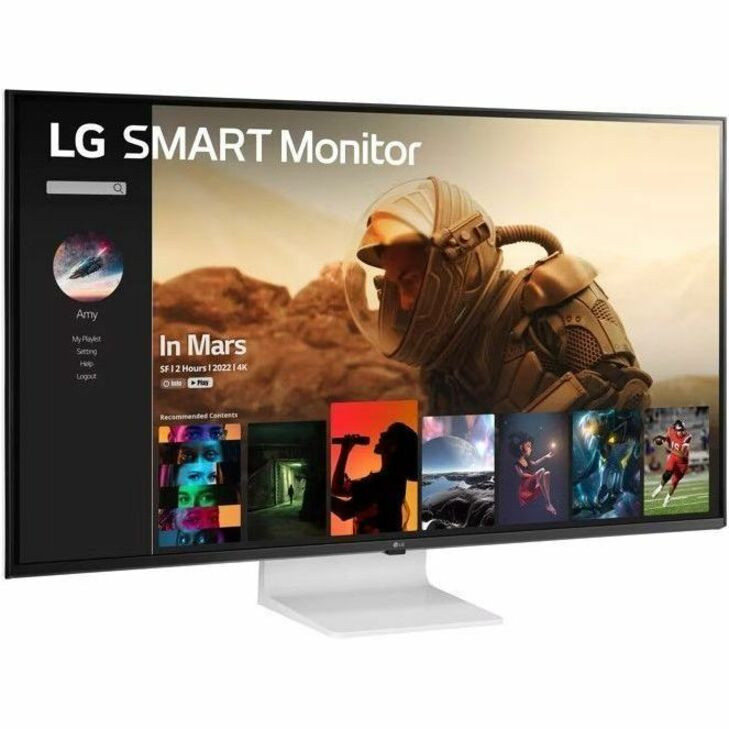 LG 43SQ700S-W 43" Class Webcam 4K UHD Smart LCD Monitor - 16:9 - 43SQ700S-W