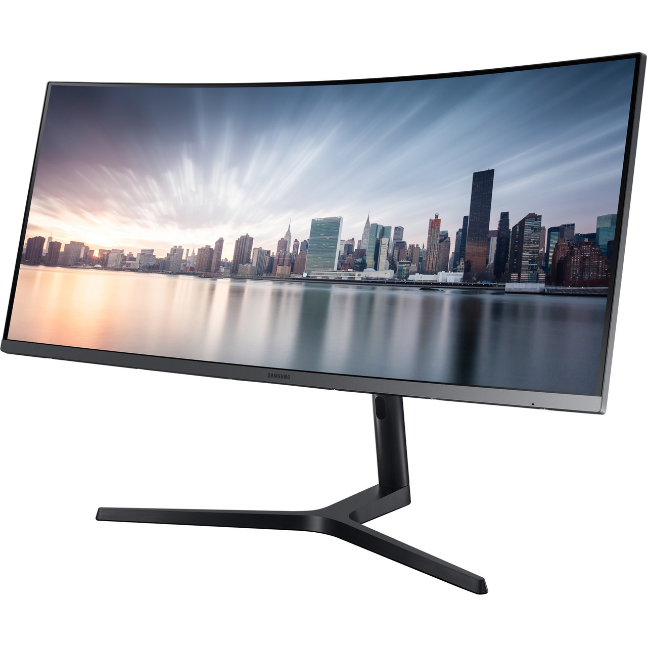 Samsung C34H890WJN 34" Class UW-QHD Curved Screen LCD Monitor - 21:9 - Black, Titanium - TAA Compliant - C34H890WJN