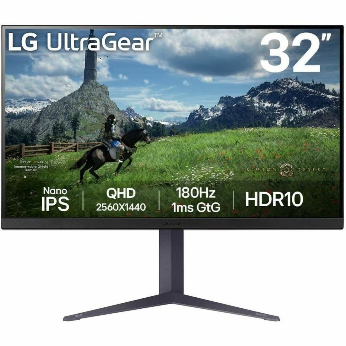 LG UltraGear 32GS85Q-B 32" Class WQHD Gaming LCD Monitor - 16:9 - Black - 32GS85Q-B