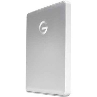 G-Technology G-DRIVE mobile USB-C GDMUCWWC20001ADBv2 2 TB Portable Hard Drive - 2.5" External - Silver - 0G10339