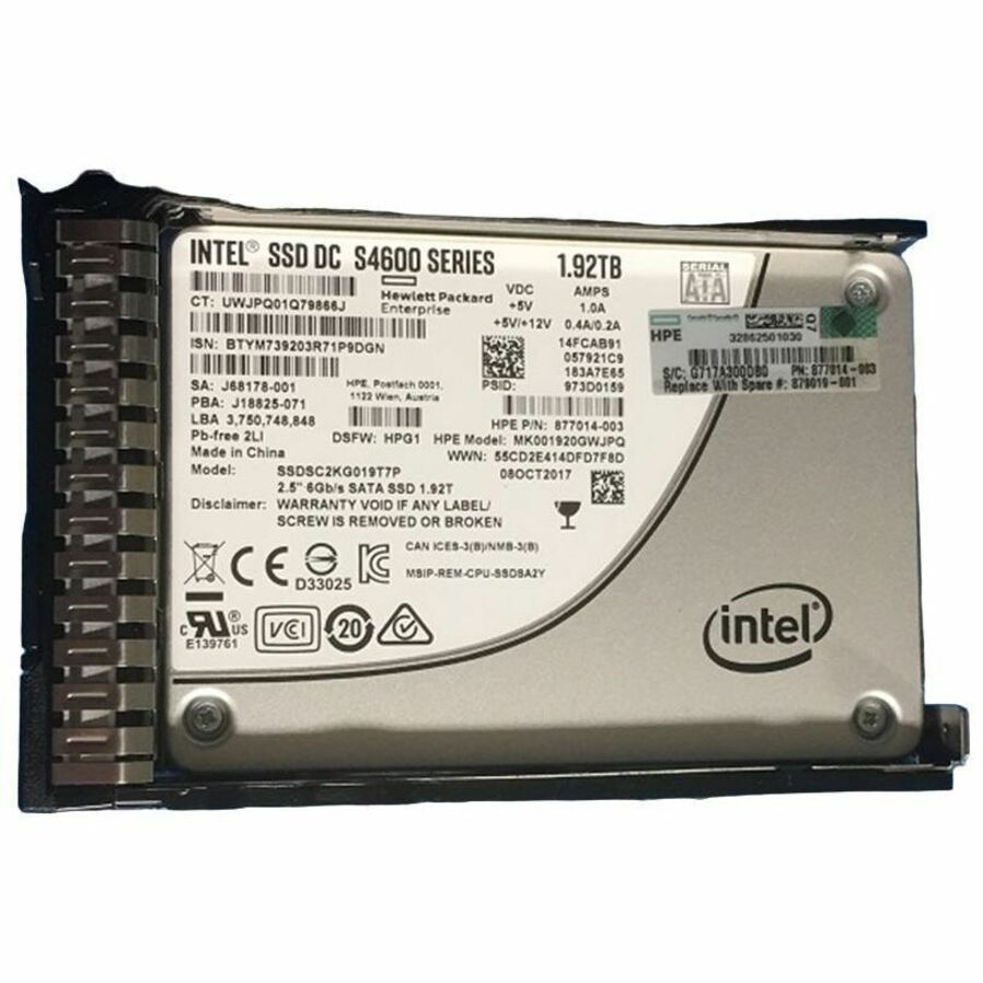 HPE 1.92 TB Solid State Drive - 2.5" Internal - SATA (SATA/600) - Mixed Use - 879019-001