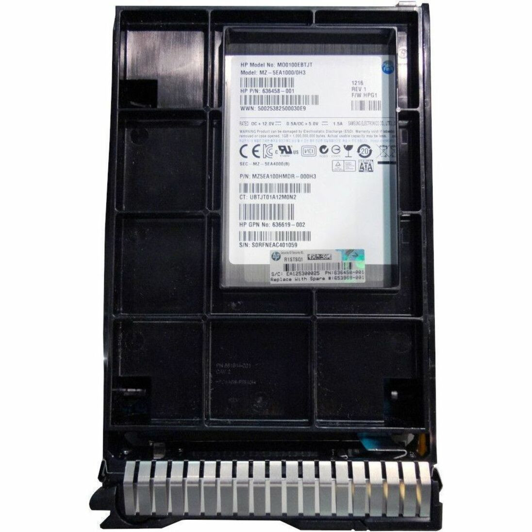 HPE 100 GB Solid State Drive - 3.5" Internal - SATA (SATA/300) - 653968-001