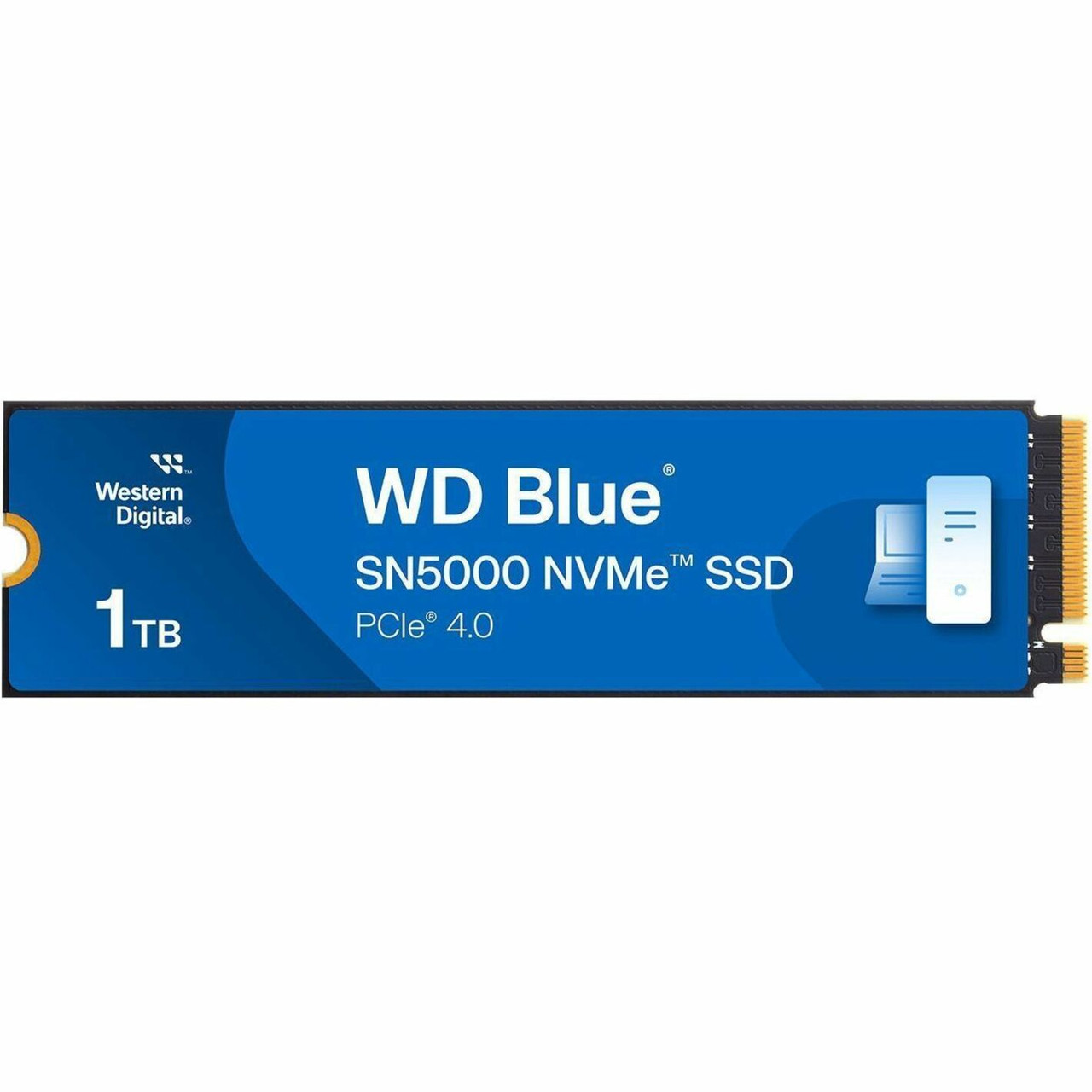 Western Digital Blue SN5000 WDS100T4B0E 1 TB Solid State Drive - M.2 2280 Internal - PCI Express NVMe (PCI Express NVMe 4.0 x4) - WDBS3F0010BNC-WRSN