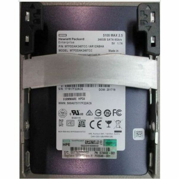 HPE 240 GB Solid State Drive - 2.5" Internal - SATA (SATA/600) - Mixed Use - P00040-001