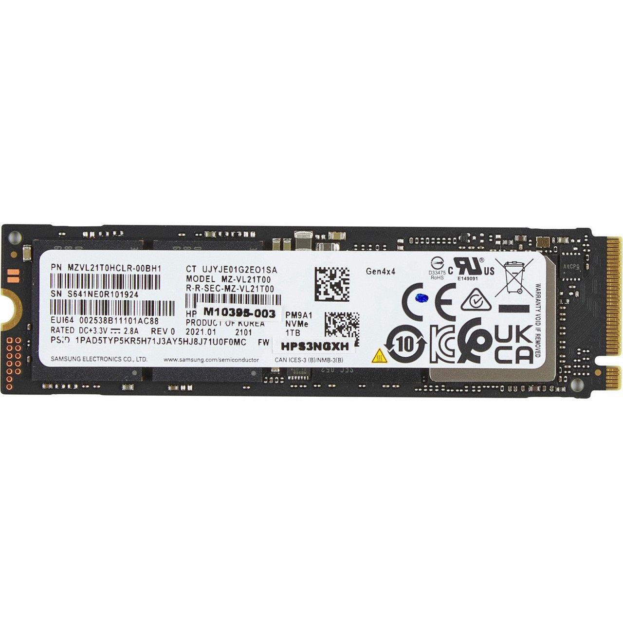 HP 1 TB Solid State Drive - M.2 2280 Internal - PCI Express NVMe (PCI Express NVMe 4.0 x4) - AL0M9AA