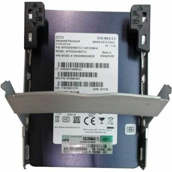 HPE 256 GB Solid State Drive - M.2 2280 Internal - PCI Express NVMe (PCI Express NVMe 3.0 x4) - P00588-001