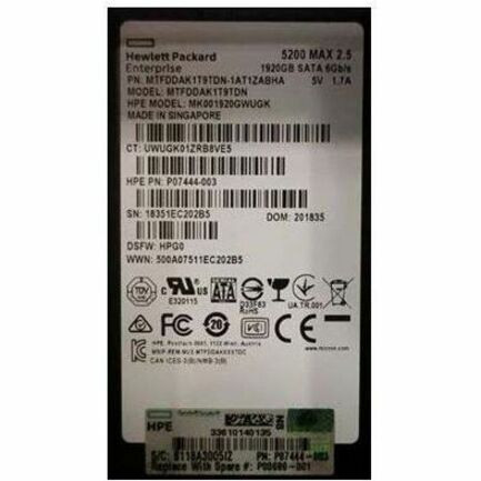 HPE 1.92 TB Solid State Drive - 3.5" Internal - SATA (SATA/600) - Mixed Use - P08696-001