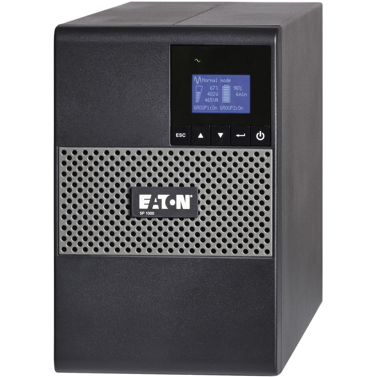 Eaton 5P 1000VA 770W 120V Line-Interactive UPS, 5-15P, 8x 5-15R Outlets, True Sine Wave, Cybersecure Network Card Option, Tower - 5P1000