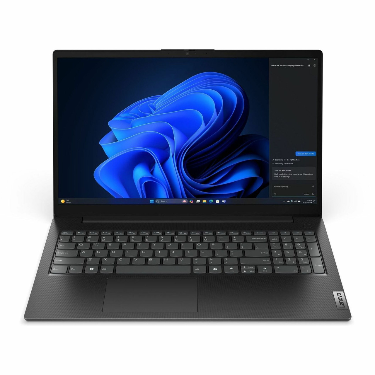 Lenovo V15 G5 IRL 83HF0010US 15.6" Notebook - Full HD - Intel Core 3 100U - 8 GB - 256 GB SSD - English Keyboard - Business Black - 83HF0010US