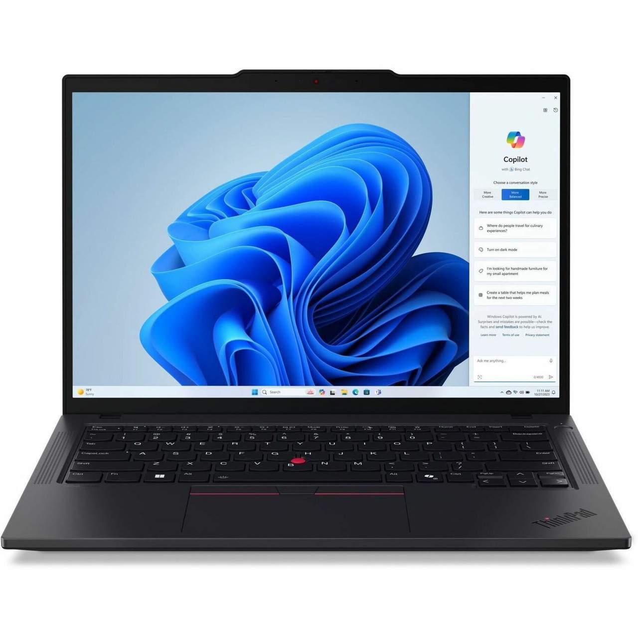 Lenovo ThinkPad T14 Gen 5 21MDS1N600 14" Notebook - WUXGA - AMD Ryzen 7 PRO 8840U - 32 GB - 512 GB SSD - English (US) Keyboard - Black - 21MDS1N600