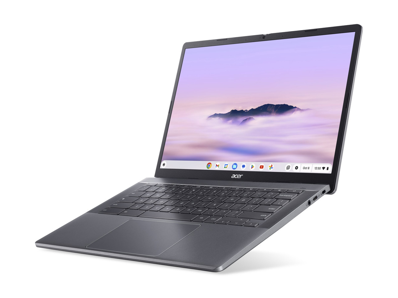 Acer Chromebook Plus 514 CB514-4HT CB514-4HT-359X 14" Touchscreen Chromebook - Full HD - Intel Core i3 i3-N305 - 8 GB - 512 GB SSD - English (US) Keyboard - Silver - NX.KV0AA.001