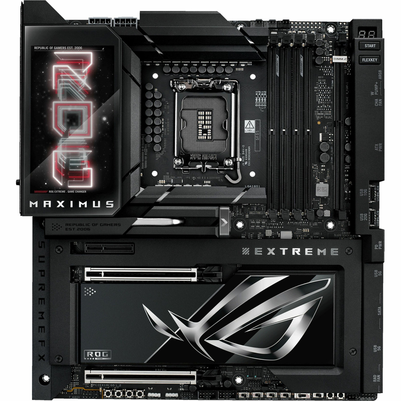 Asus ROG MAXIMUS Z890 EXTREME Gaming Desktop Motherboard - Intel Z890 Chipset - Socket LGA-1851 - Extended ATX - ROG MAXIMUS Z890 EXTREME