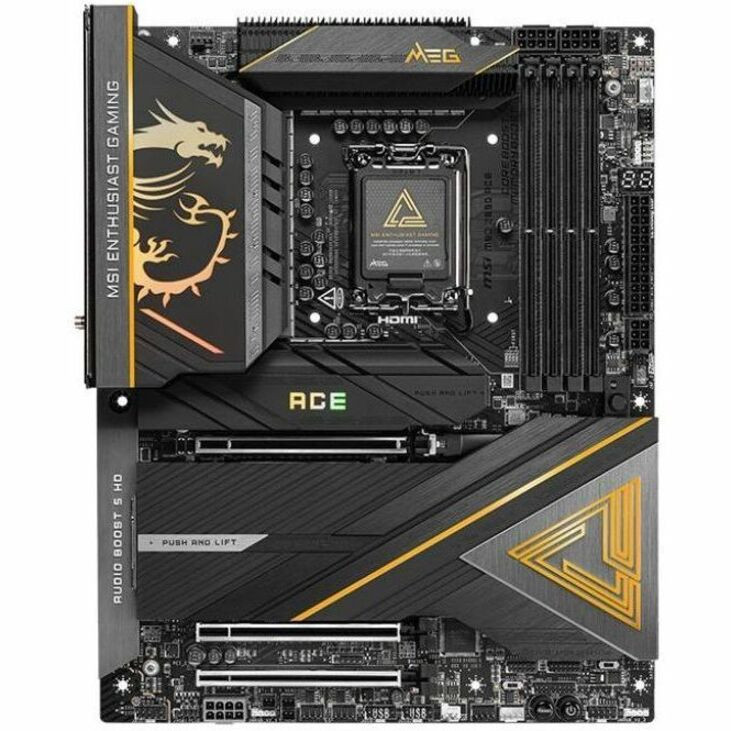 MSI MEG Z890 ACE ATX Motherboard LGA 1851 for Intel Core Ultra series 2 CPU with DDR5 RAM supports - Z890ACE