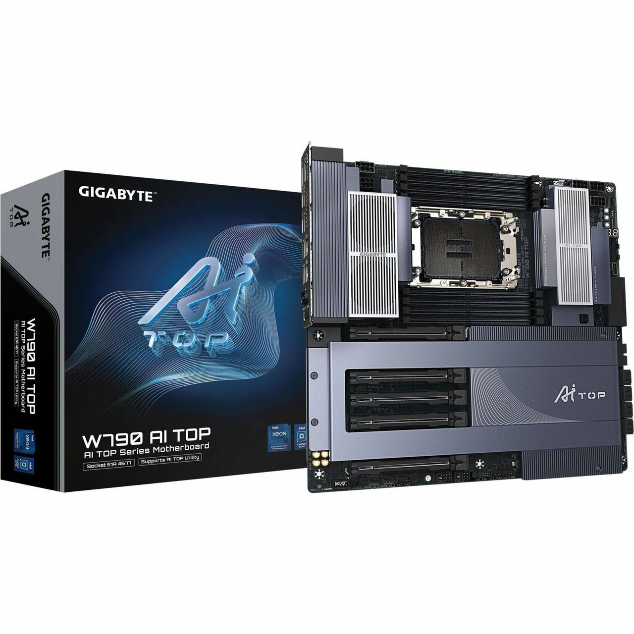 Aorus Ultra Durable W790 AI TOP Workstation Motherboard - Intel W790 Chipset - Socket LGA-4677 - Extended ATX - W790 AI TOP