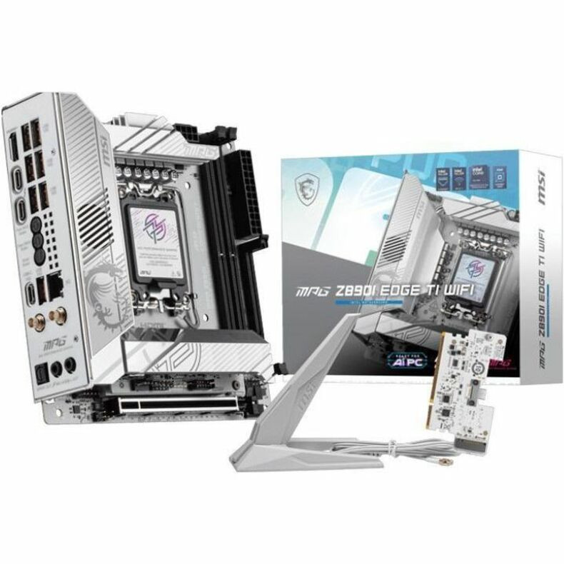 MSI MPG Z890I EDGE TI WIFI Gaming Desktop Motherboard - Intel Z890 Chipset - Socket LGA-1851 - Mini ITX - Z890IEDGTIWIFI