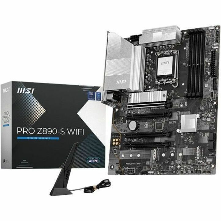 MSI PRO Z890-S WIFI ATX MOTHERBOARD LGA 1851 for Intel Core Ultra CPU - Z890SWIFI