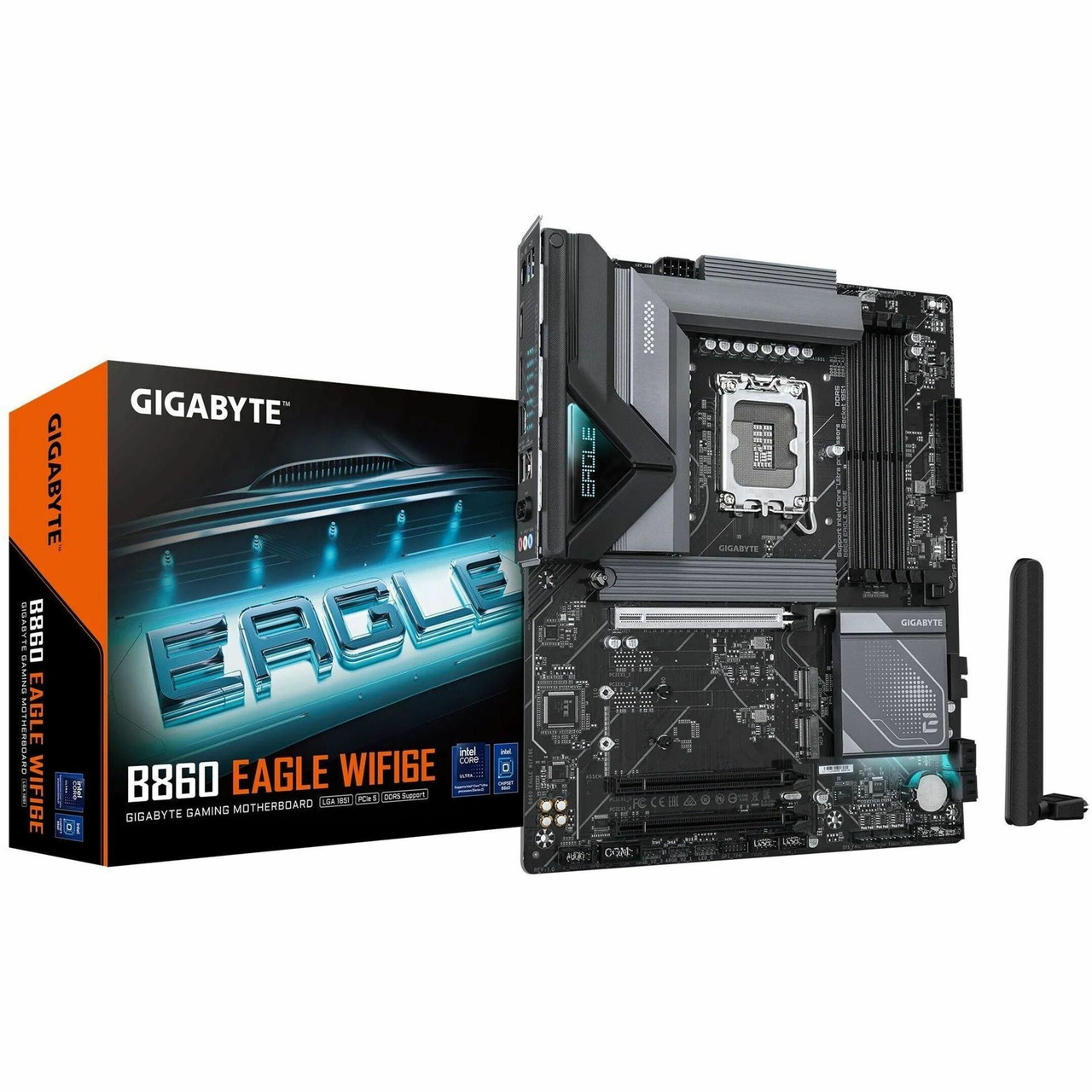 Gigabyte Ultra Durable B860 EAGLE WIFI6E Gaming Desktop Motherboard - Intel B860 Chipset - Socket LGA-1851 - ATX - B860 EAGLE WIFI6E