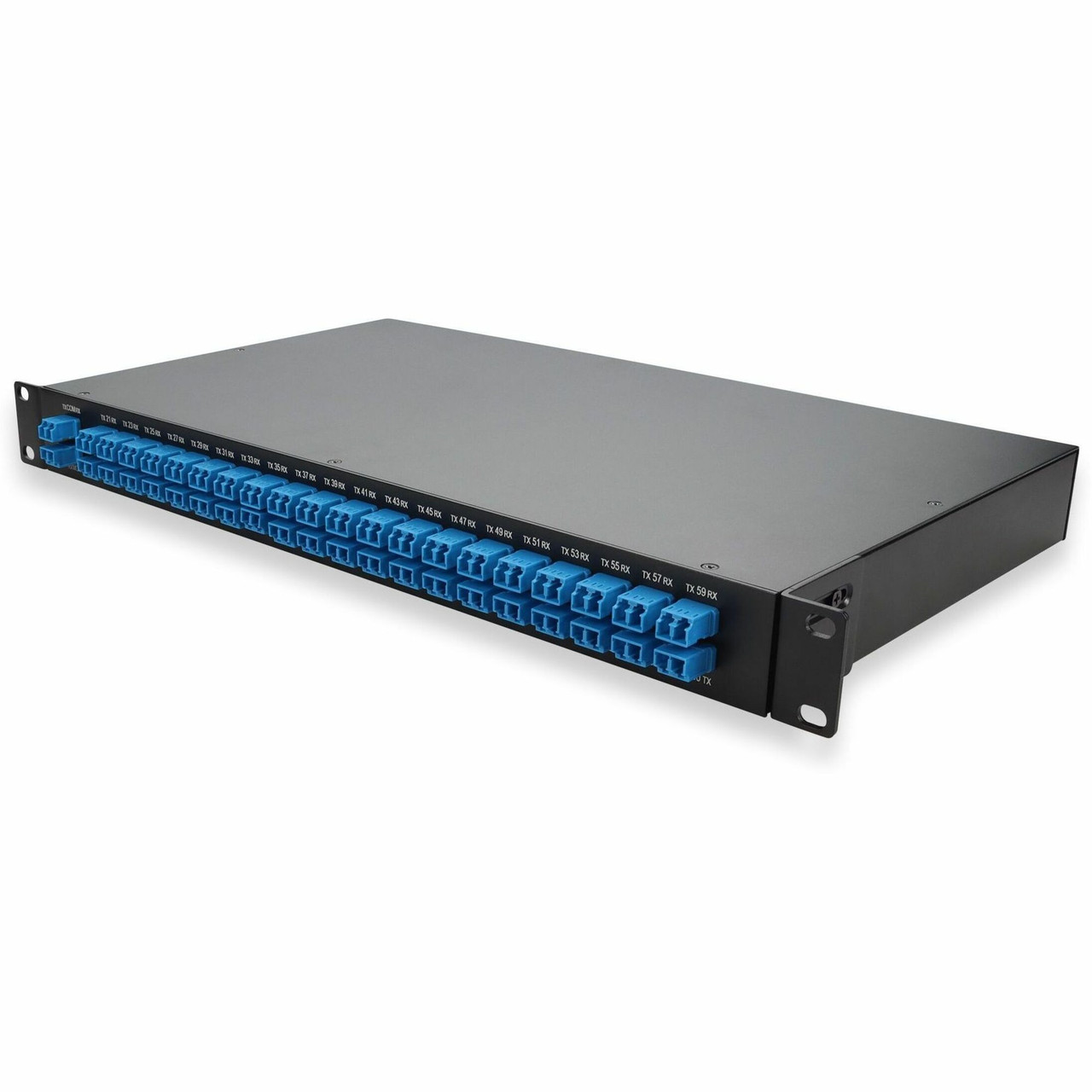 AddOn 40 Channel MUX and DEMUX (Duplex) v2, 19in 1U Rack Mount, Channels 21-60, with LC/UPC Adapters - ADD-DWDM-MUXDR40M-21-60-TRP