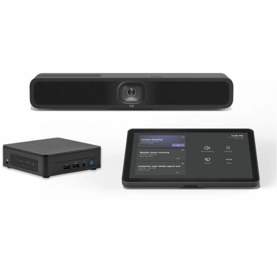 Logitech Small Microsoft Teams Rooms with Tap + MeetUp 2 + ASUS NUC - For Video Conferencing - Small Room Size Supported - 3840 x 2160 Video (Live) - 4K - Network (RJ-45) - USB - Wireless LAN - Internal Speaker(s)  - TAPMUP2MSTASU