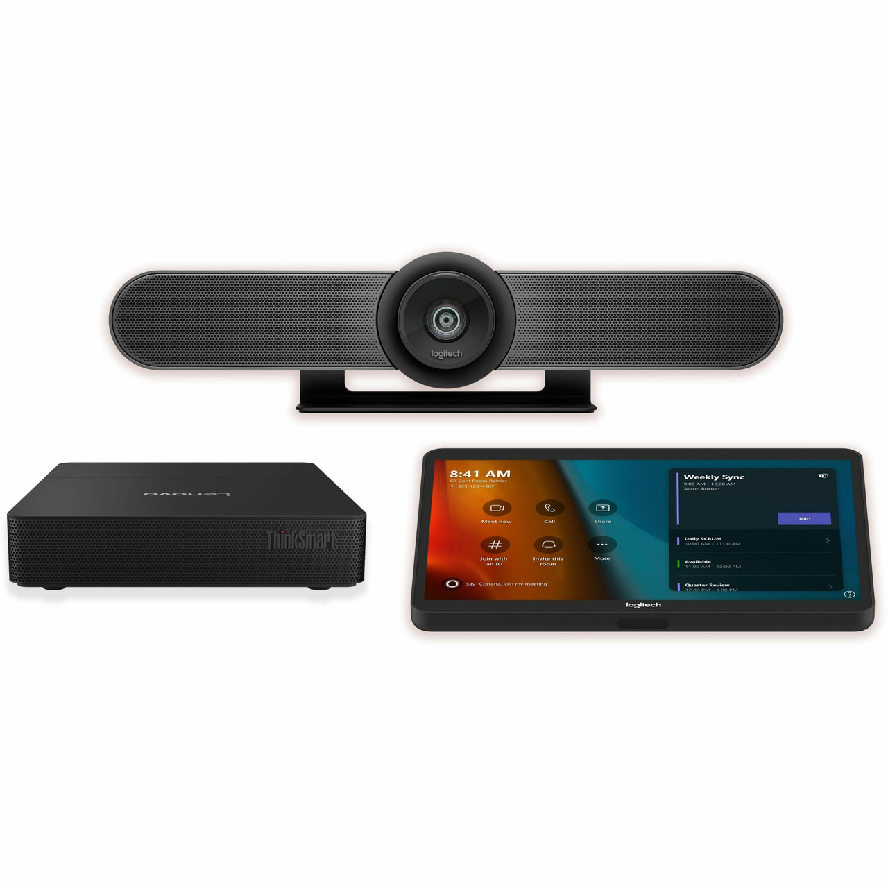 Logitech Small Room Tap + MeetUp + Lenovo ThinkSmart Core Gen 2 for Microsoft Teams Rooms on Windows - For Meeting Room - 1280 x 800 Video (Live) - WXGA - 3 x HDMI Out - USB - Wireless LAN - Wall Mountable - TAPMUPMSTLNV2