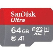 SanDisk Ultra 64 GB Class 10/UHS-I (U1) microSDXC - SDSQUNR-064G-GN3MA