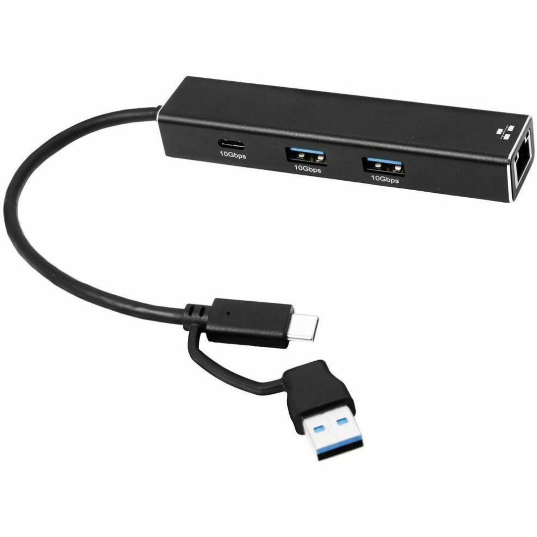 4XEM 3 Port USB-C and A with 2.5Gbps Ethernet Hub - TAA - 4XUSBCAHUB2A1CTAA