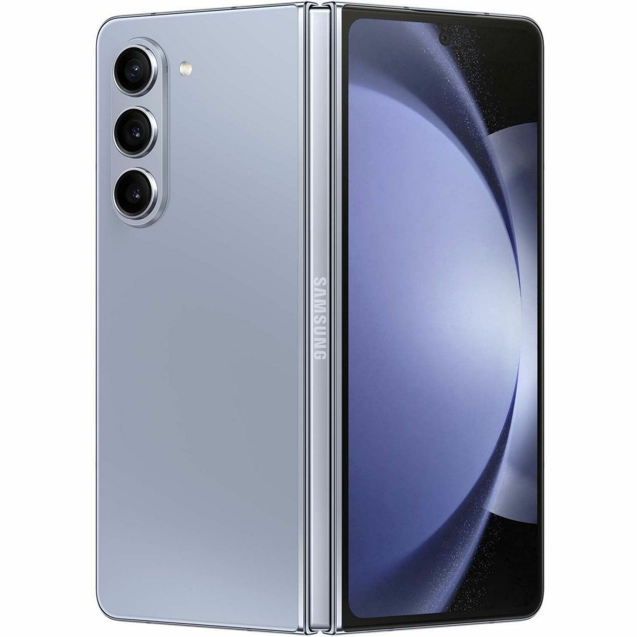 Samsung Galaxy Z Fold5 SM-F946W 512 GB Smartphone - 7.6" Flexible Folding Screen Dynamic AMOLED QXGA+ 2176 x 1812 - Octa-core (3.36 GHz 2.80 GHz 2 GHz - 12 GB RAM - Android 13 - 5G - Icy Blue - SM-F946WLBEXAC