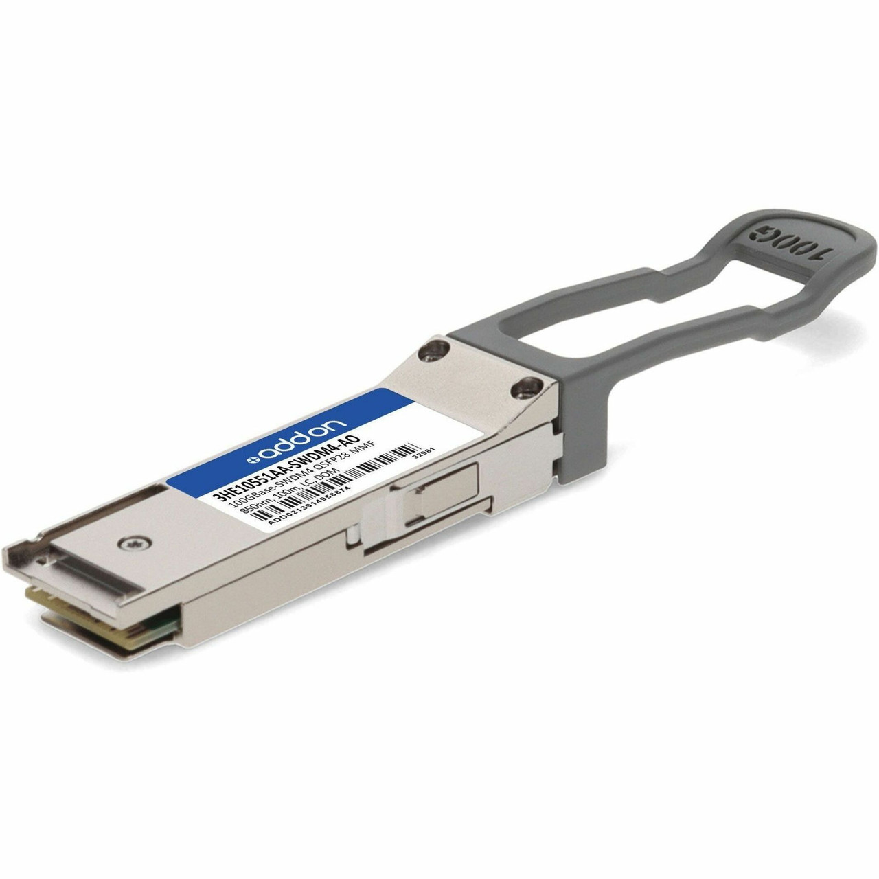 AddOn Alcatel-Lucent Nokia 3HE10551AA-SWDM4 Compatible TAA, 100GBase-SWDM4 QSFP28 Transceiver (MMF, 850nm, 100m, LC, DOM) - 3HE10551AA-SWDM4-AO