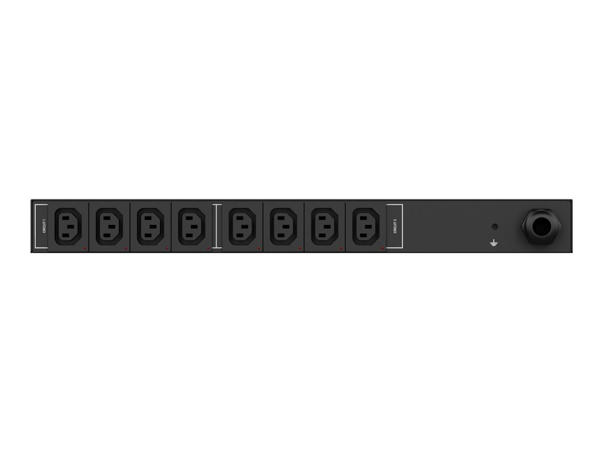 Raritan PX3-5200R-Q1 8-Outlets PDU - Switched with Metered-by-Outlet - NEMA L6-30P (2P3W) - 8 x IEC 60320 C13 - 230 V AC - Branch Circuit, Overload Protection - Network (RJ-45) - 9.84 ft Cord Length - Rack-mountable PX3-5200R-Q1