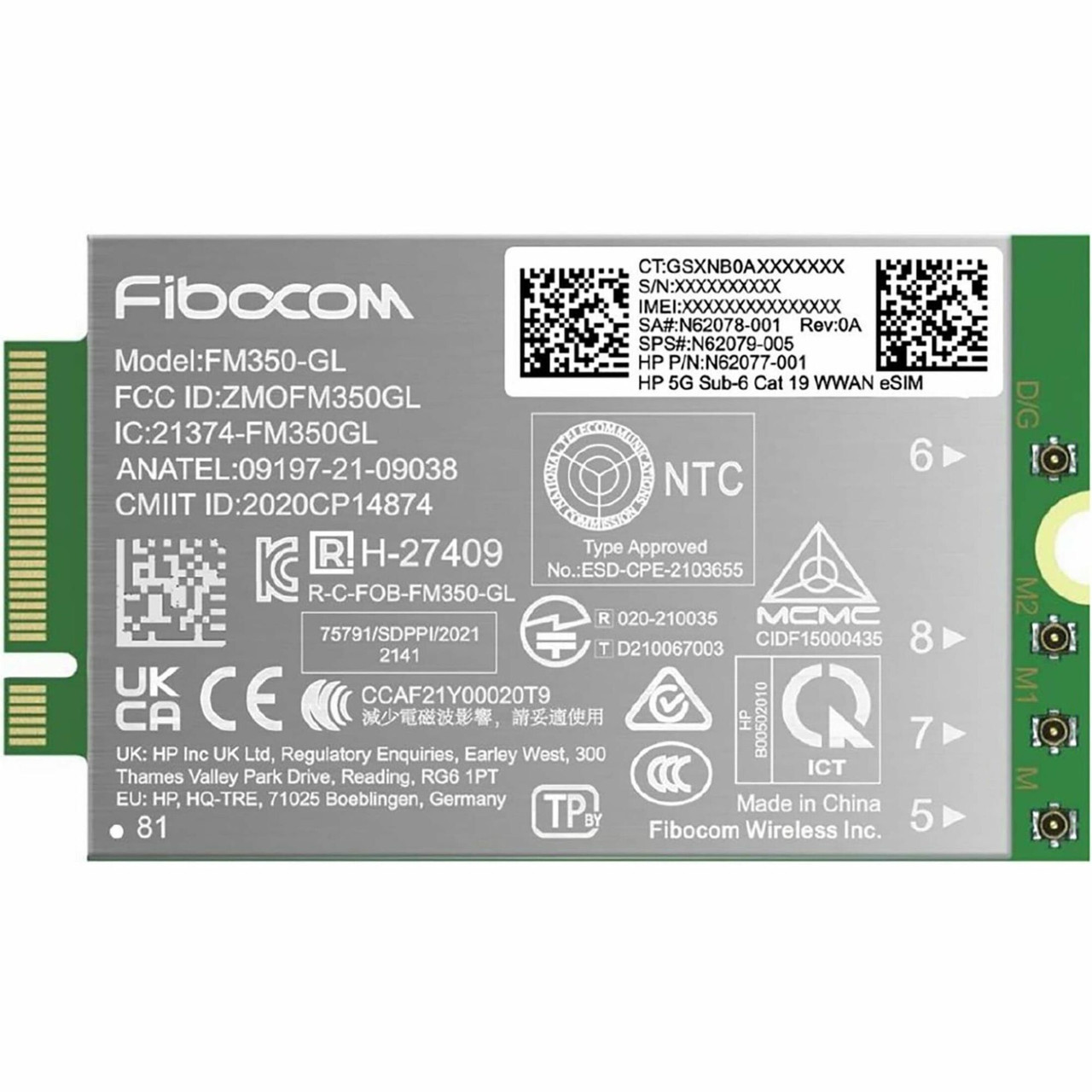 HP 5G Sub-6 Cat 19 WWAN - AM5R4AA
