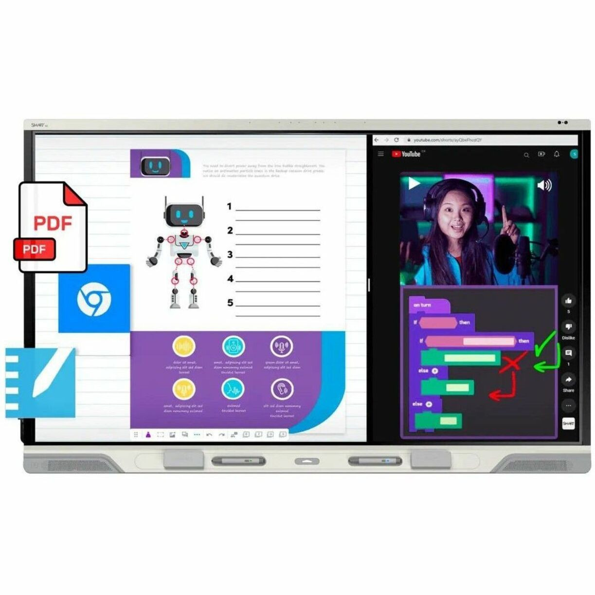 SMART Board RX065 Collaboration Display - RX265-7L