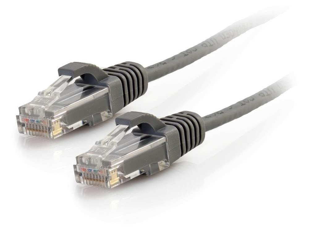 C2G Ethernet Cable - Unshielded Twisted Pair (UTP) - Male Left Gender - Male Right Gender - RJ-45 Right Connector - RJ-45 Left Connector - Length: 15 Length - Gray - C2G02218