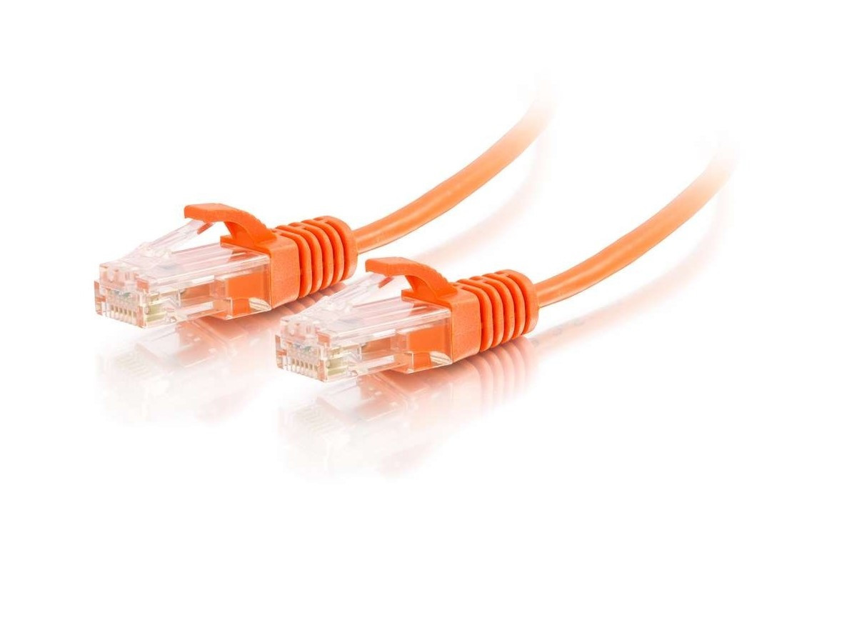 C2G Network Cable - Unshielded Twisted Pair (UTP) - Male Left Gender - Male Right Gender - RJ-45 Right Connector - RJ-45 Left Connector - Length: 6 Length - Orange - C2G02226