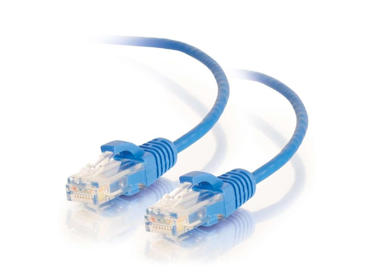 C2G Ethernet Cable - Unshielded Twisted Pair (UTP) - Male Left Gender - Male Right Gender - RJ-45 Right Connector - RJ-45 Left Connector - 15feet Length - Blue - C2G02215