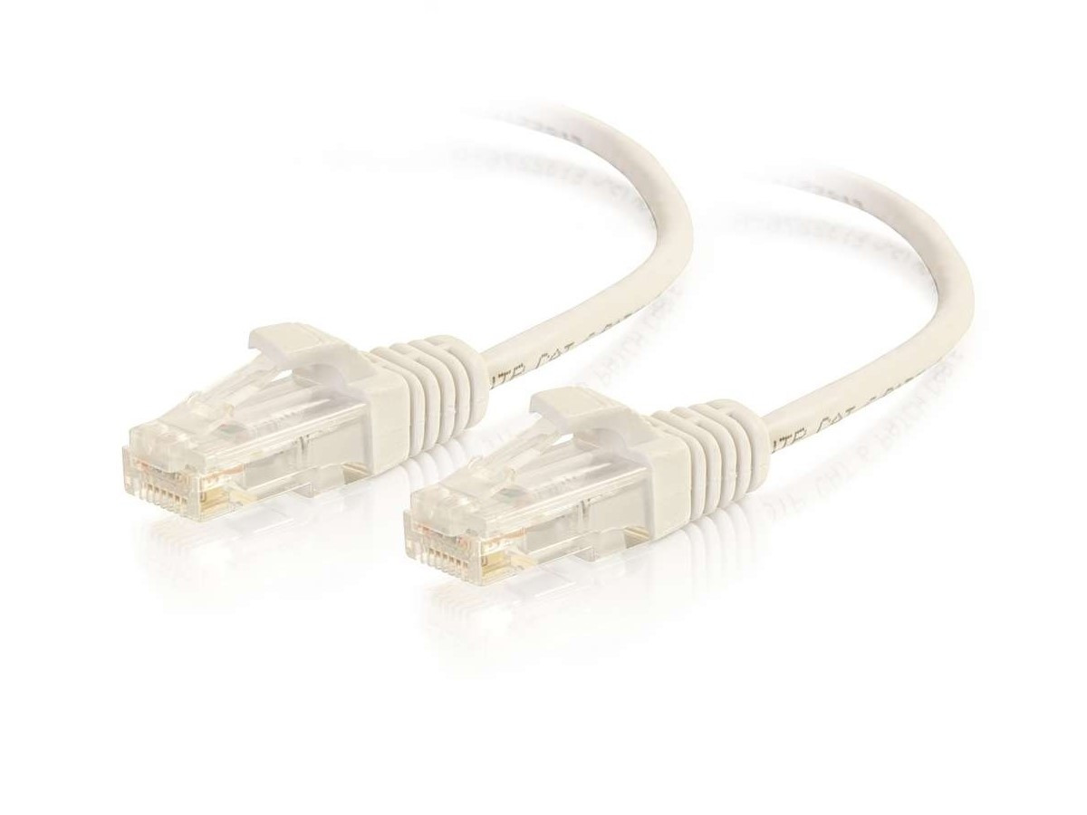 C2G Network Cable - Unshielded Twisted Pair (UTP) - Male Left Gender - Male Right Gender - RJ-45 Right Connector - RJ-45 Left Connector - Length: 1.5 Length - White - C2G02236