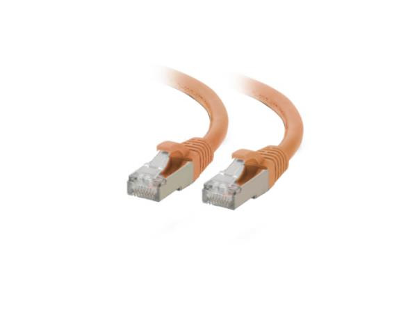 C2G Patch Cable - Shielded Twisted Pair (STP) - Male Left Gender - Male Right Gender - RJ-45 Right Connector - RJ-45 Left Connector - Length: 6 Length - Orange -C2G07392