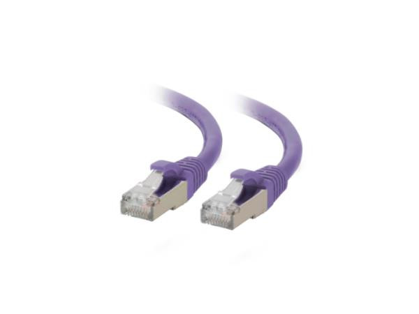 C2G Patch Cable - Shielded Twisted Pair (STP) - Male Left Gender - Male Right Gender - RJ-45 Right Connector - RJ-45 Left Connector - Length: 15 Length - Purple - C2G07402 C2G Patch Cable - Shielded Twisted Pair (STP) - Male Left Gender - Male Right Gender - RJ-45 Right Connector - RJ-45 Left Connector - Length: 15 Length - Purple - C2G07402